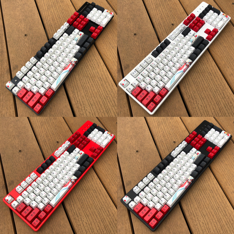 Set Keycap PBT Dye-sub nhiều phối màu, nút bàn phím cơ phù hợp các loại bàn phím layout chuẩn