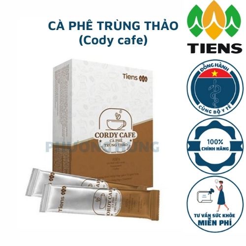 Cà phê trùng thảo giúp quản lý cân nặng nâng cao sức sống và sức bền thúc đẩy lưu thông máu (12 gói/hộp) TIENS