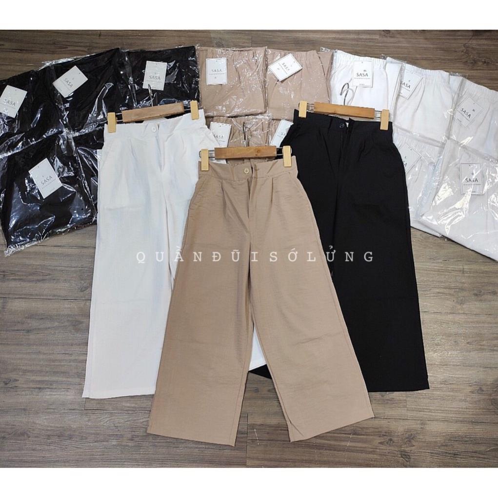 Bigsize  Quần culottes chất đũi hothit 2020 khuy khóa thật dáng Lỡ ( ảnh thật)