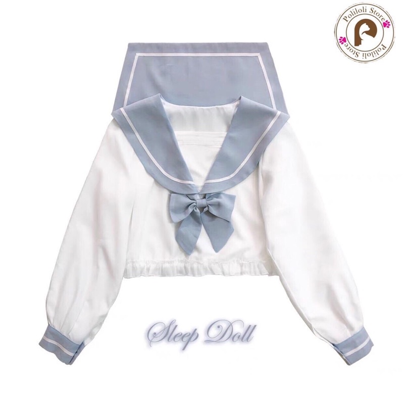 Áo sailor croptop nhiều màu hãng Sleepdoll