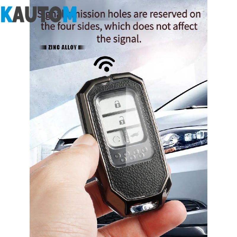 Ốp Da Bảo Vệ Chìa Khóa Xe Hơi Honda Accord Civic CRV Vezel XRV Breeze Avancier Inspire