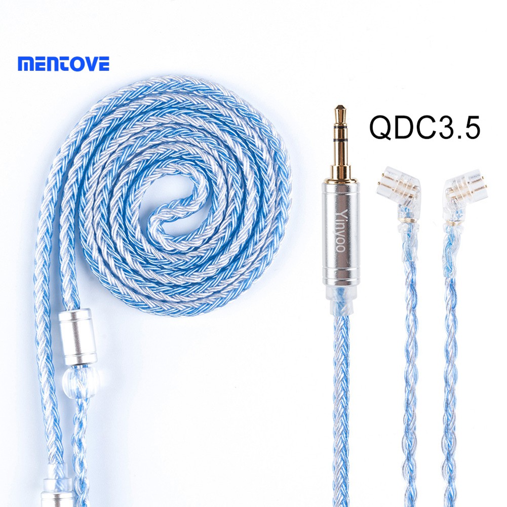 Dây Cáp Tai Nghe Mmcx / 2pin / Qdc 16 Lõi Mạ Bạc