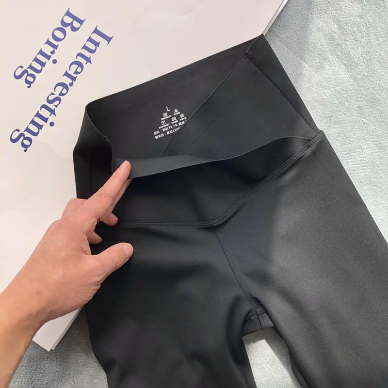 Quần legging dáng dài cạp cao gen bụng chất uni loại 1 ôm eo tôn dáng Hộp vàng cao cấp