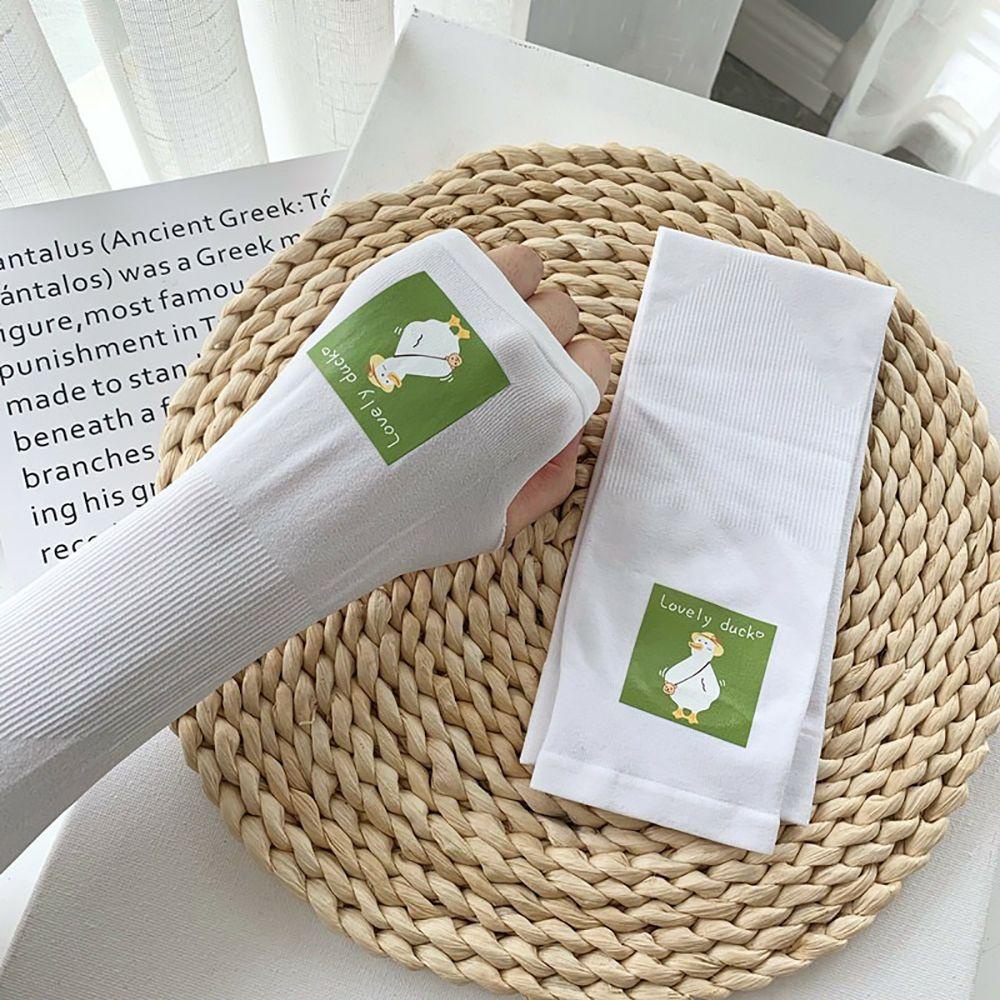 Găng Tay Dài Co Giãn Họa Tiết Quả Bơ Hoạt Hình Dành Cho Lái Xe Ngoài Trời