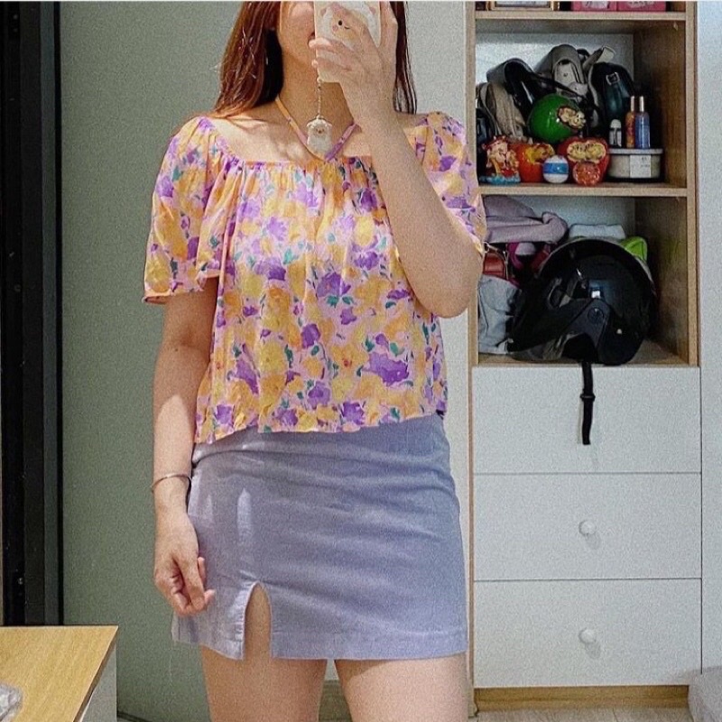 Áo croptop nữ Primark vnxk dư xịn, Áo nữ crop top hoa
