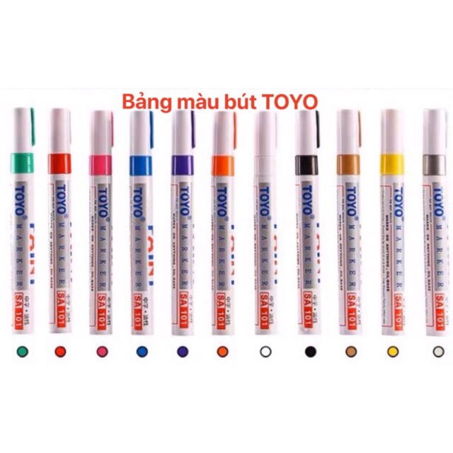 Bút paint TOYO chính hãng tẩy trắng giày, vẽ lốp xe