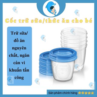 Cốc Trữ Sữa Phillips Avent Dung Tích 180 240ml Chính Hãng