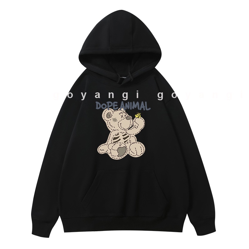 Áo Hoodie GYG Unisex Dope Animal Form Rộng Oversize Phong Cách Hàn Quốc