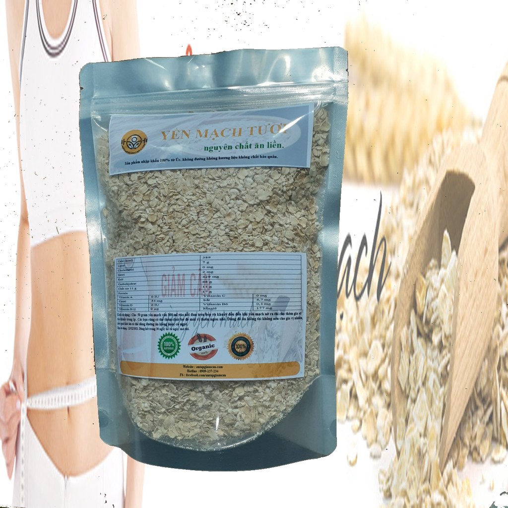 Hạt Yến Mạch Ăn Liền Thương Hiệu Oats Autralia Túi 500g