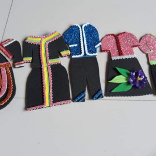 Trang phục dân tộc đồ dùng màm non