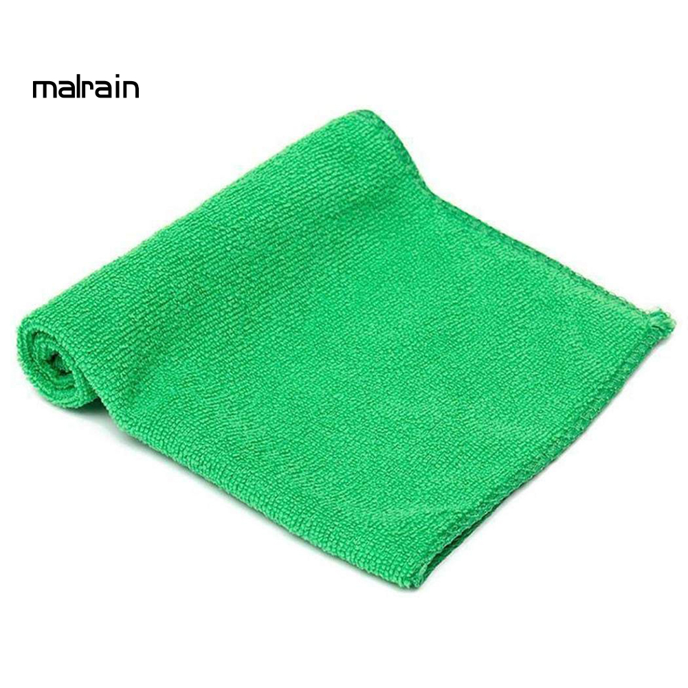 10 Khăn Lau Xe Hơi Mềm Mại, Kích Thước 25x25cm