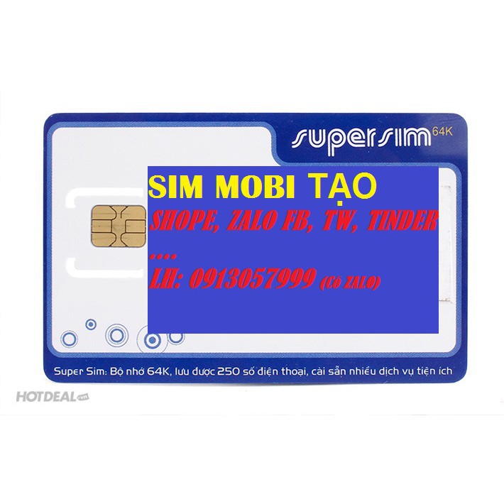 FREESHIP | Sim tạo tài khoản shope, zalo , fb , twitter , tinder , wechat ...