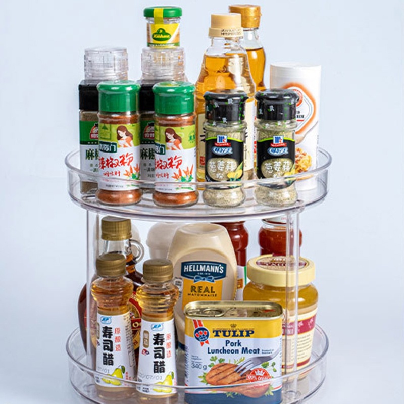 Hộp Đựng Đồ Trang Điểm 2 Tầng Bằng Nhựa Tiện Dụng Cho Phòng Tắm