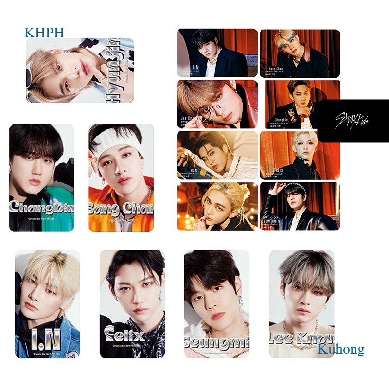 KUHONG 8 Cái / bộ Kpop Stray Kids ViVi Magazine Photocards Changbin Felix Seungmig Bộ Sưu Tập Thẻ Lo