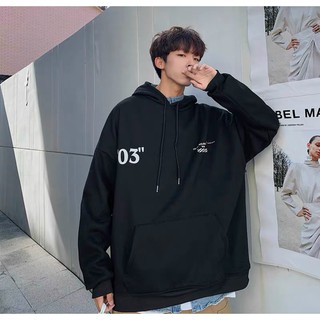 ÁO HOODIE "03" UNISEX (ĐEN, TRẮNG)
