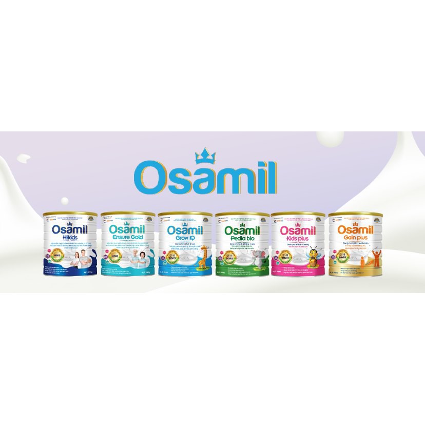 Sữa OSAMIL KIDS Plus - Cho trẻ sơ sinh, 900gram