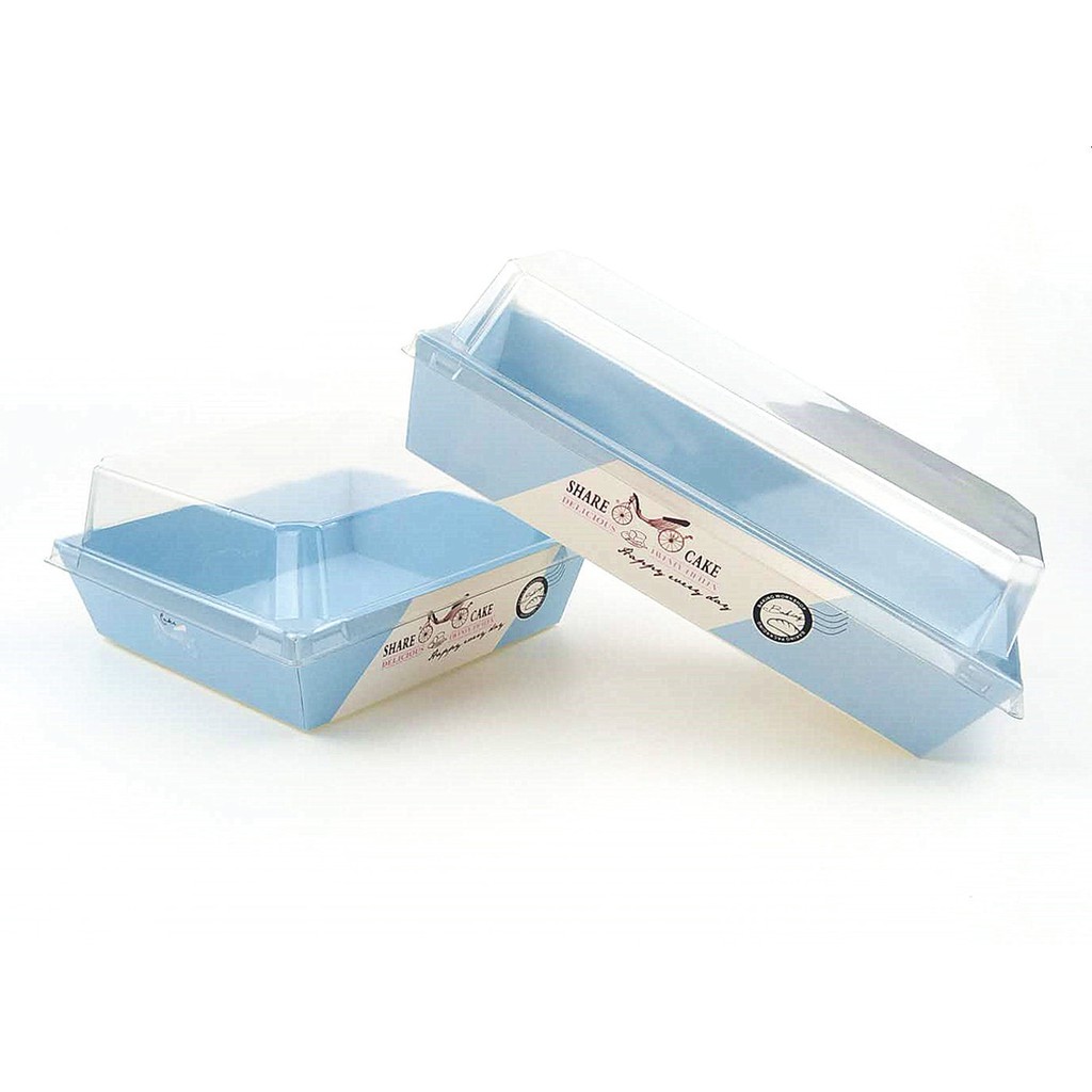 (Xe Đạp Xanh | 1413) Hộp Kraft Vuông Nắp Trong (Set 50)