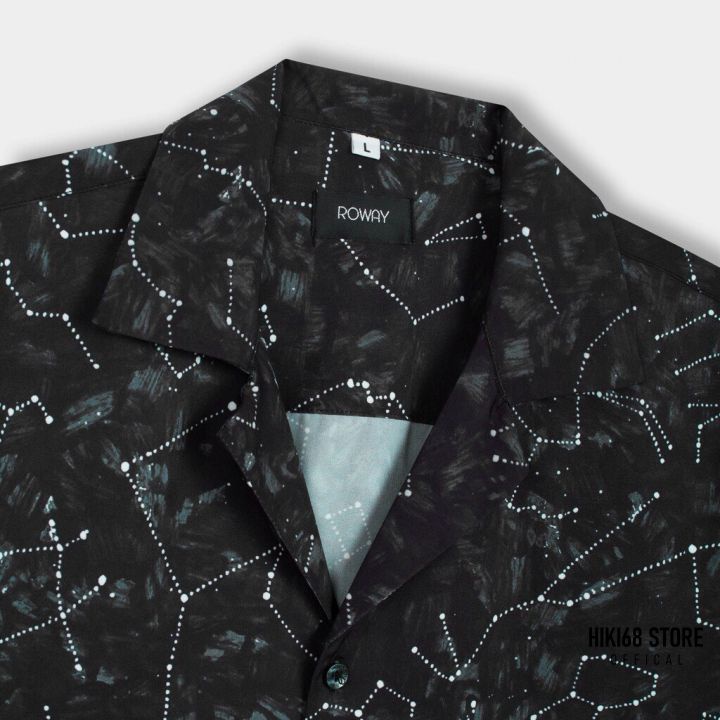 Áo Sơ Mi Roway Họa Tiết Ngân Hà Vải Lụa 100% | BigBuy360 - bigbuy360.vn