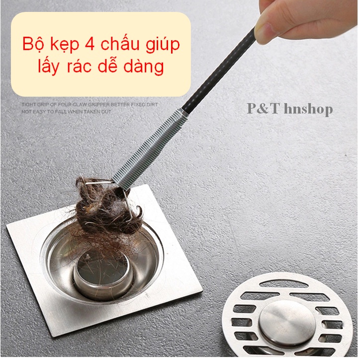Cây Gắp Rác Thông Cống Đa Năng 90 ~ 160 cm – Thông tắc Bồn Cầu, Chậu Rửa Mặt, Chậu Rửa Bát, Thoát Sàn, …