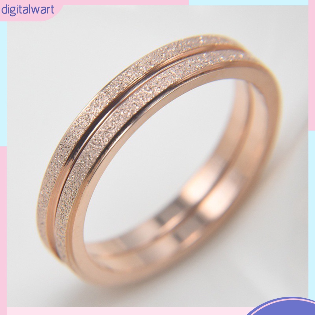 Nhẫn thép titan đính đá thời trang cho nam &amp; nữ