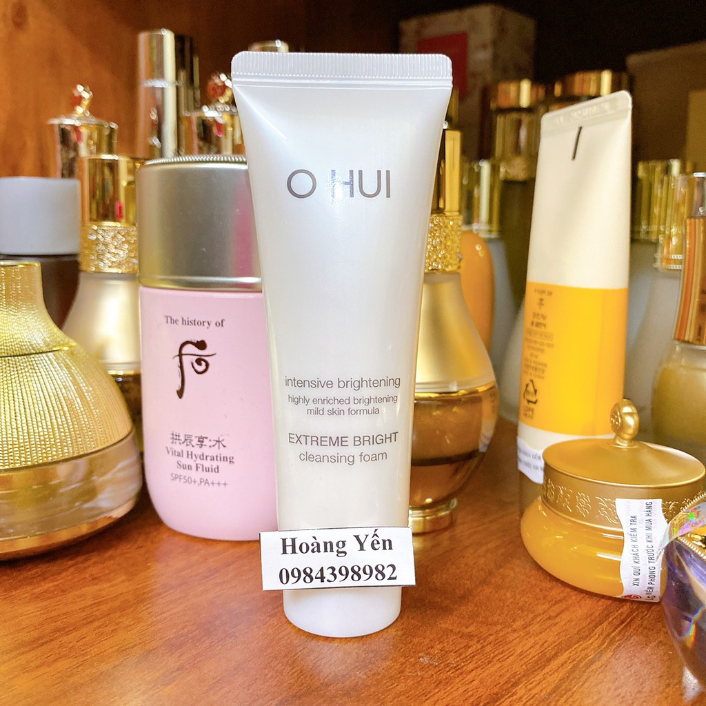 [DATE 2024] Sữa rửa mặt Ohui White dưỡng trắng da-Ohui Extreme White Foam Snow vitamin 160ml- FULL HỘP