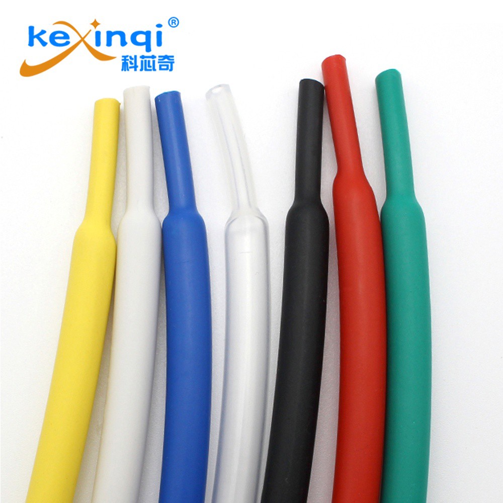 Bộ 8 Đường Dây / lot! 8 Dòng Cuộn Ống Bọc Dây Điện Cách Nhiệt Chống Thấm Nước Dài 1m Mỗi Màu Đen / Vàng / Đỏ / Trắng / Trong Suốt