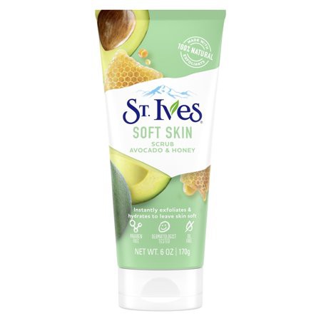 Sữa rửa mặt tẩy Da Chết St.Ives Soft Skin Avocado & Honey 170G.