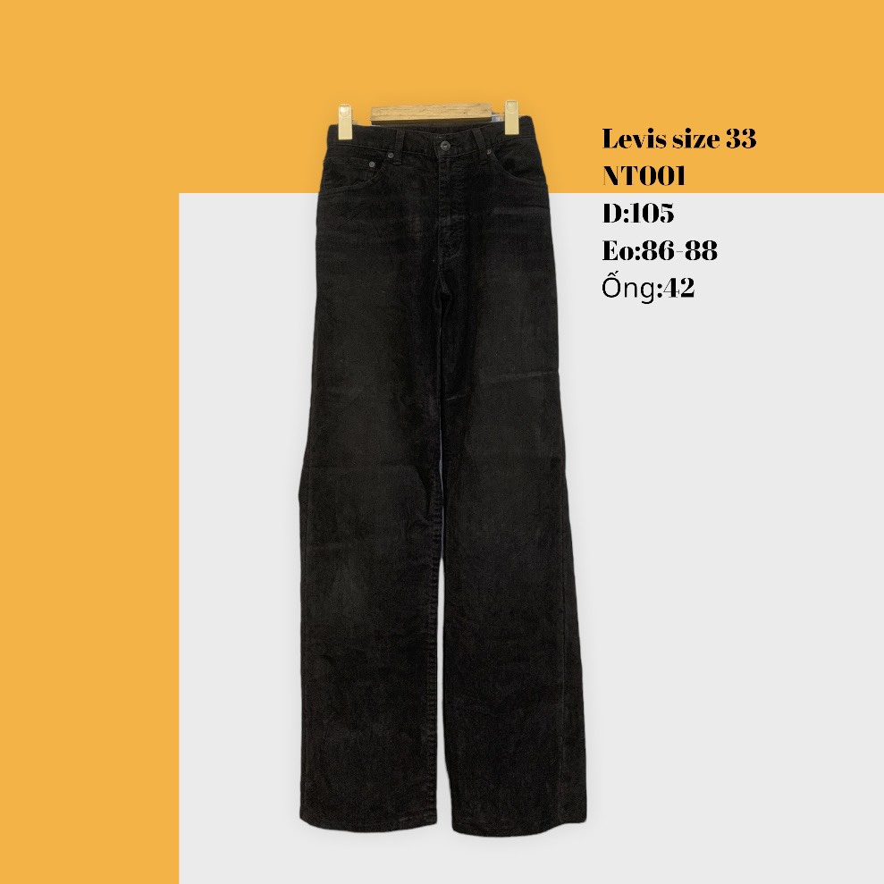 Quần nhung tăm 2hand unisex nam nữ