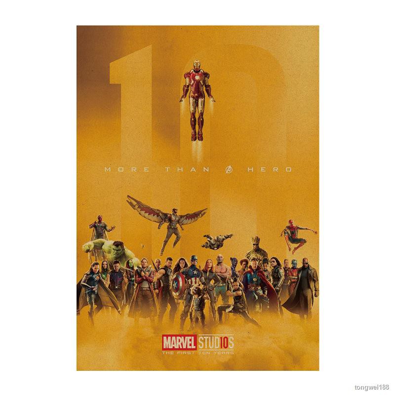 ☼✟Poster phim siêu anh hùng Marvel kiểu Vintage