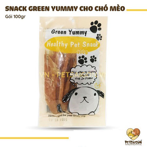 SNACK GREEN YUMMY THƠM NGON CHO CHÓ MÈO