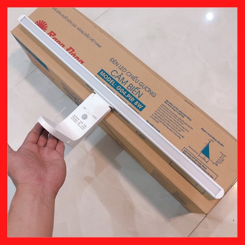 Đèn Led Chiếu Gương cảm biến Rạng Đông, thích hợp gắn bàn trang điểm, soi tranh hoặc gương phòng tắm