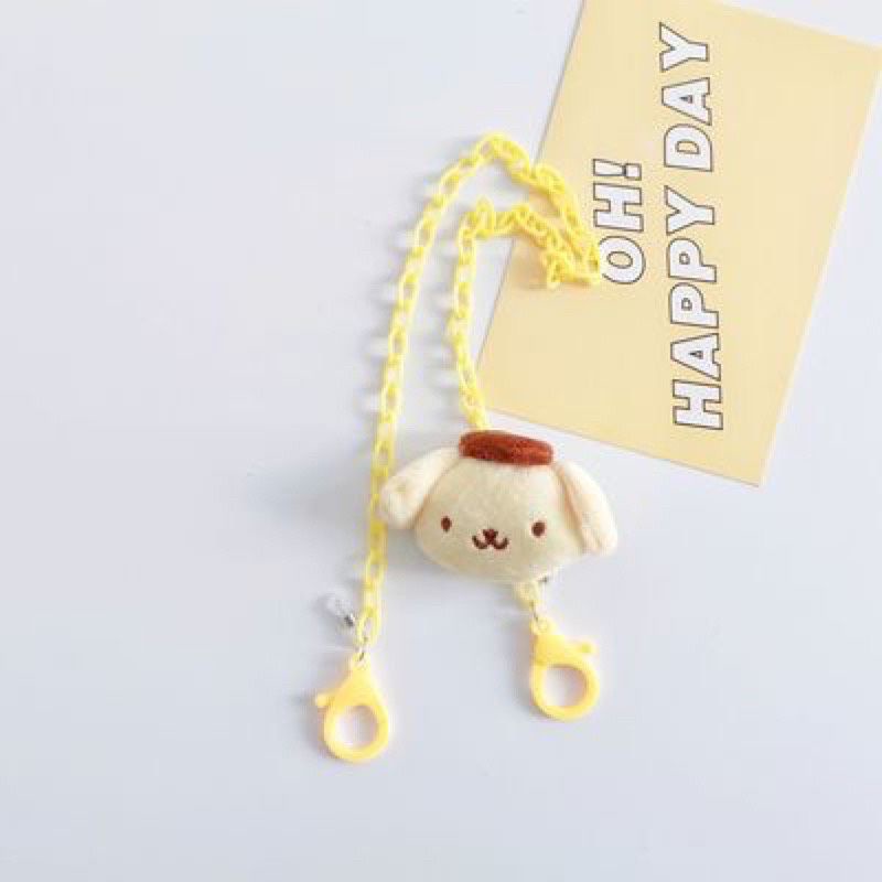 Dây đeo khẩu trang hình thú nhồi bông Gấu dâu dễ thương