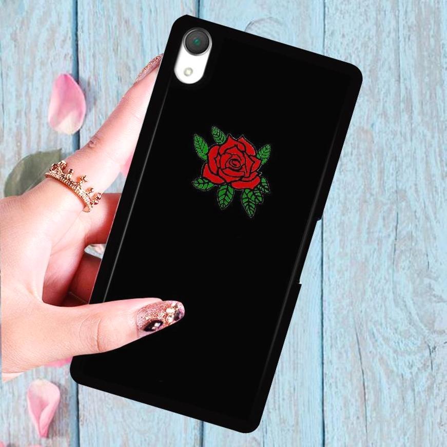 Ốp điện thoại họa tiết hoa hồng cho Sony Xperia X Z5 Z3 Z2 XZ3 XZ2 XA