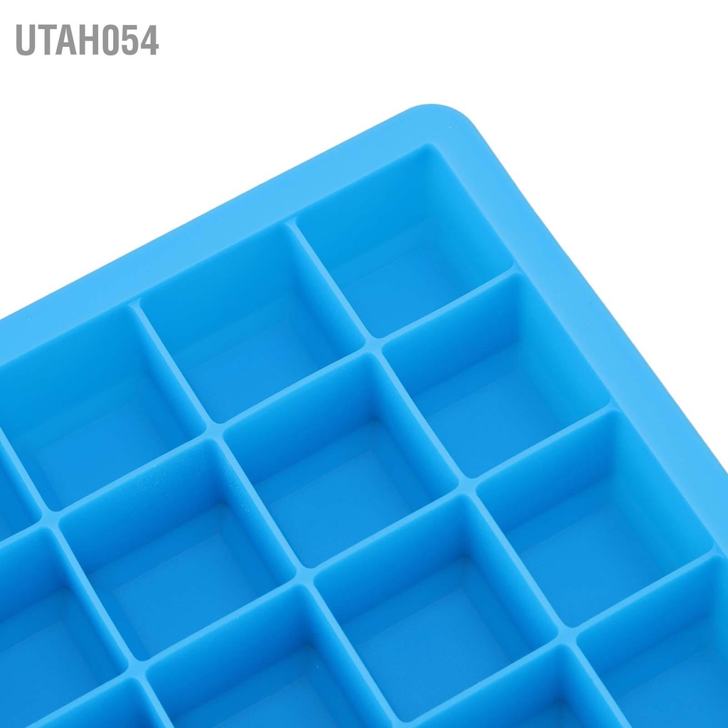 Utah054 Khay đá 3 cái có thể tái sử dụng 24 lưới Khuôn làm nắp tháo rời Dễ dàng khuôn Máy bằng silicon cho rượu Whisky