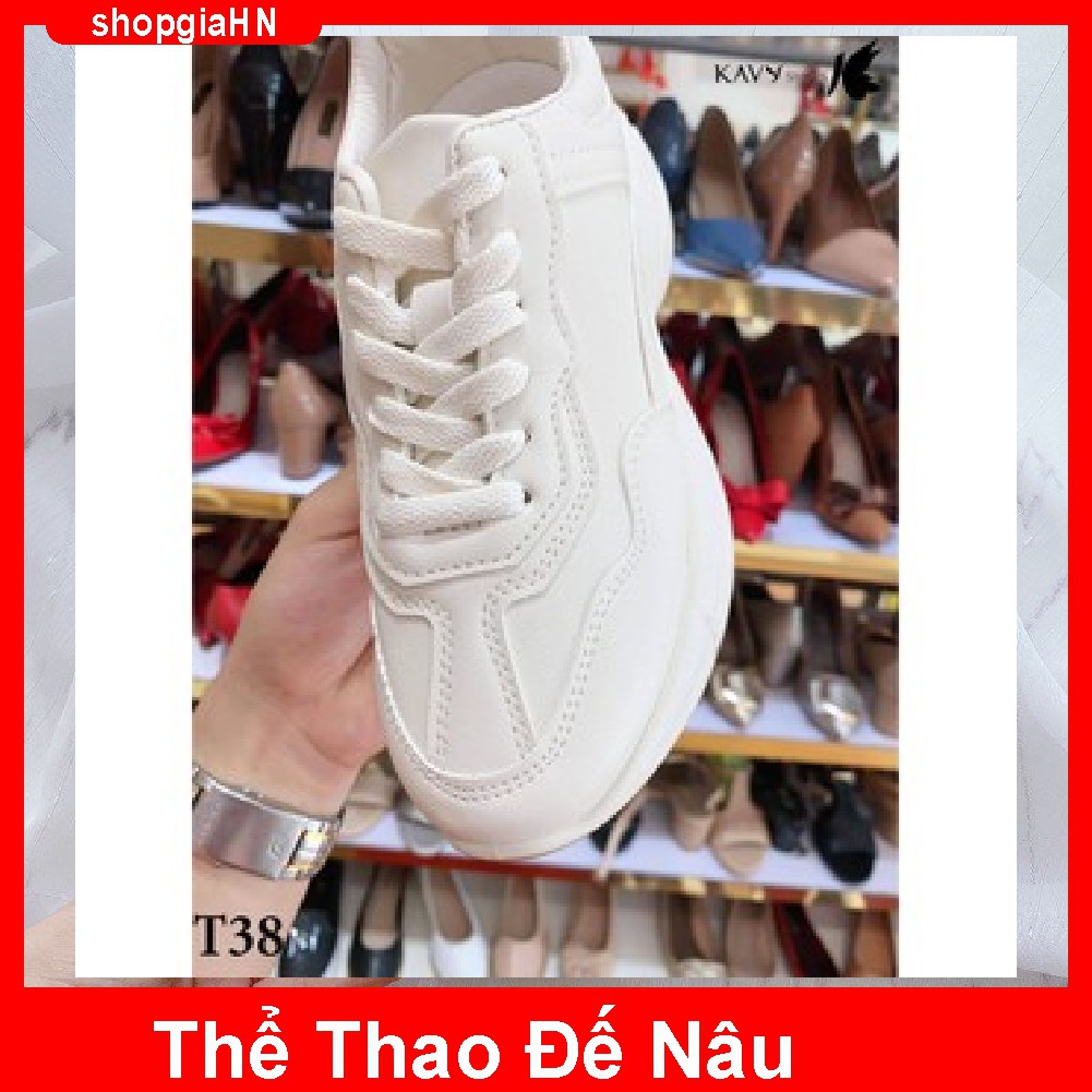 Giày Nữ_ Giày thể thao Ulzzang Nữ Đế Nâu Chống Trơn Chượt | BigBuy360 - bigbuy360.vn