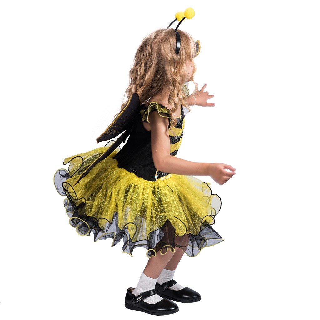 Đồ hóa trang trẻ em - Váy Ong vàng ngắn | Yellow bumble bee - FT20262