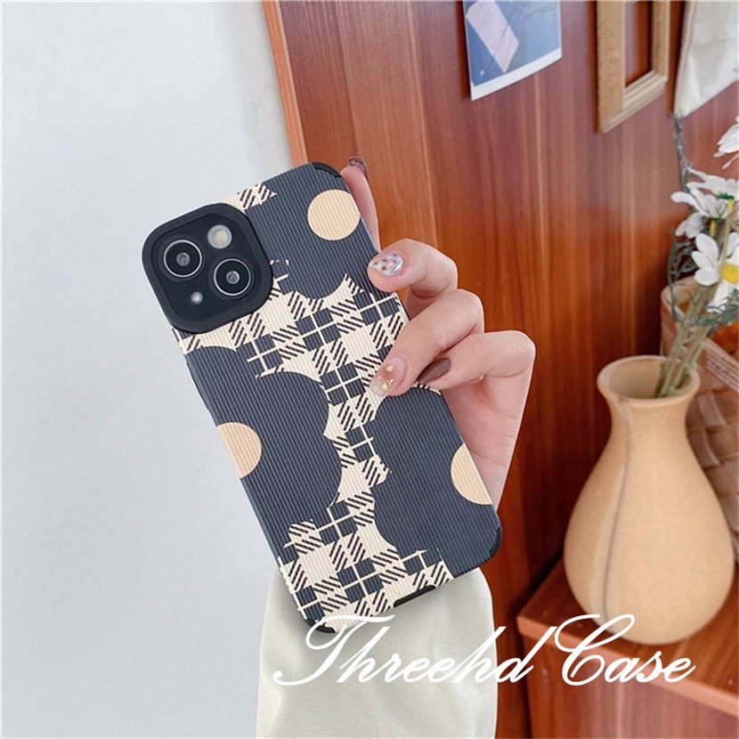 Ốp Điện Thoại Dẻo Họa Tiết Hoa / Kẻ Sọc Thời Trang Chống Rơi Cho iPhone 13 12 11 Pro Max iPhone 7 8 Plus SE 2020 X XR Xs Max