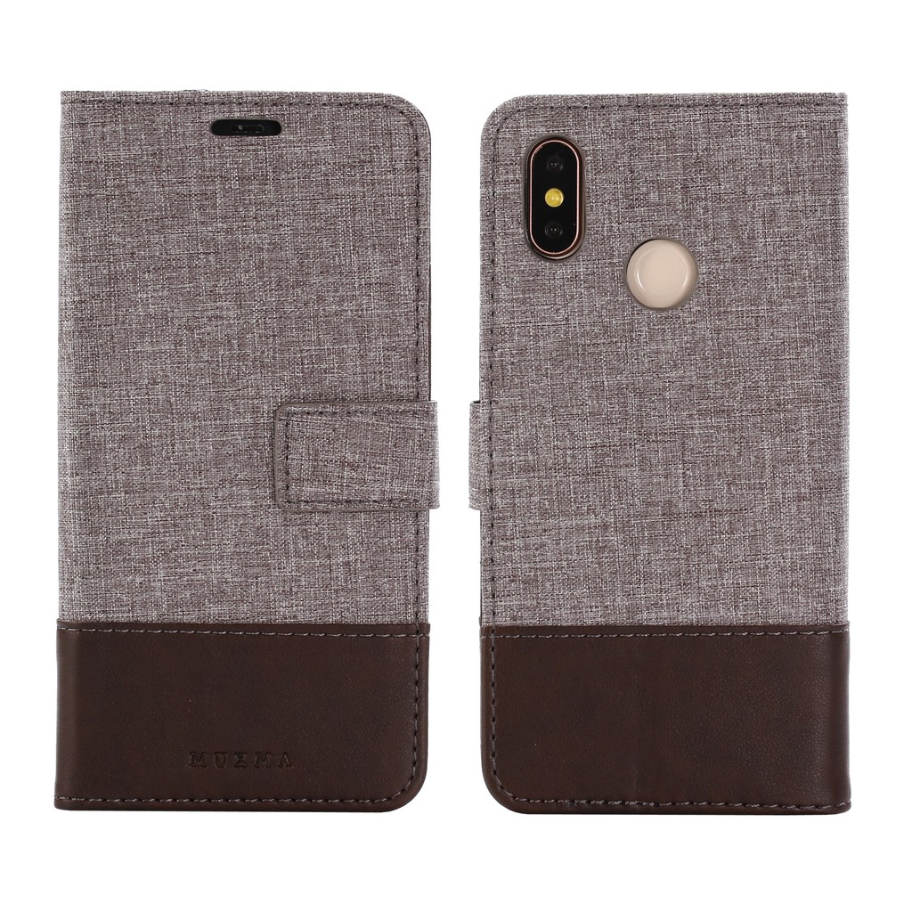 Bao Da Điện Thoại Bằng Pu Có Ngăn Đựng Thẻ Thời Trang Cho Xiaomi Mi 8 / 8 Se / 8 Lite / Pocophone F1