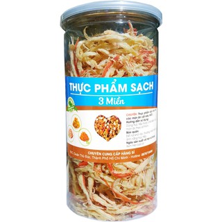 Mực sợi hấp nước dừa ngọt thơm - hũ 200g hiệu tps
