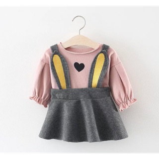 Váy yếm tai thỏ cute