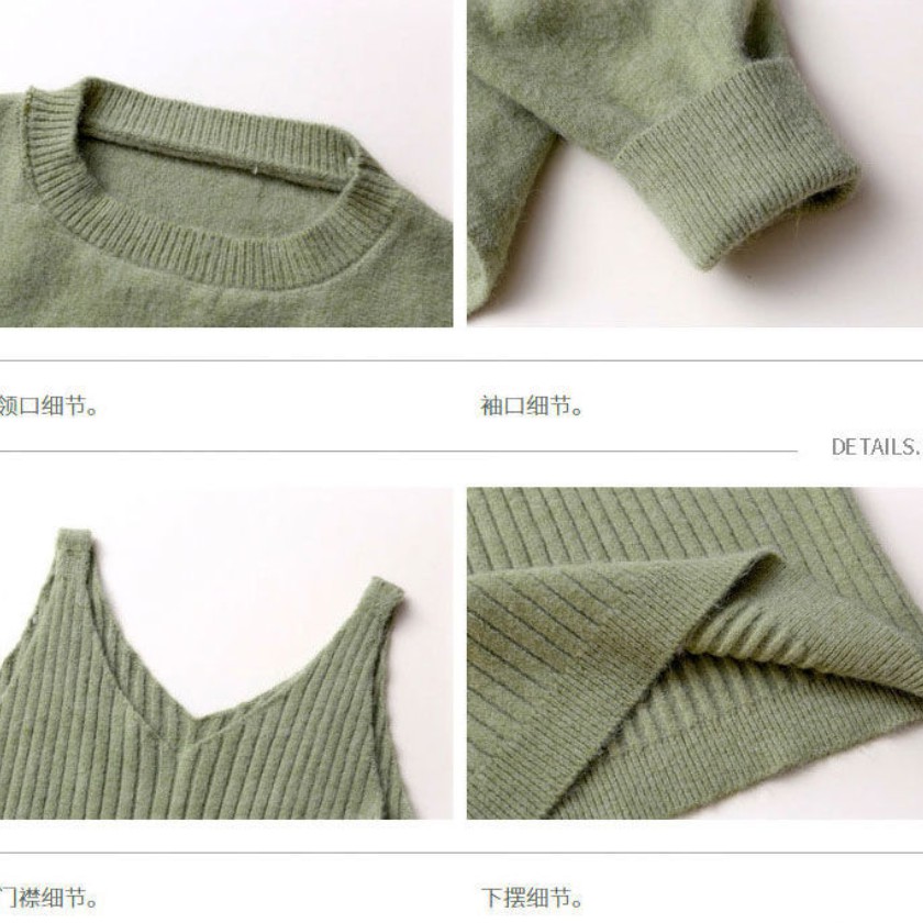 Bộ áo sweater dáng rộng + chân váy thời trang xinh xắn kiểu Hàn Quốc