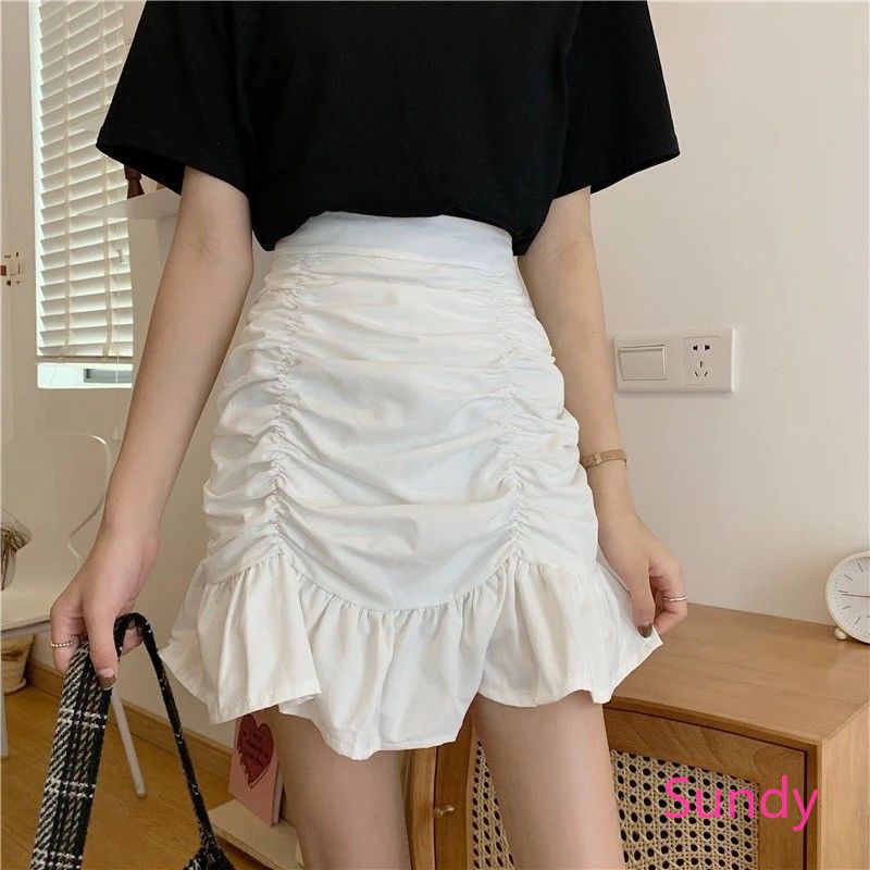 Chân váy đuôi cá lưng cao thời trang mùa hè cho nữ