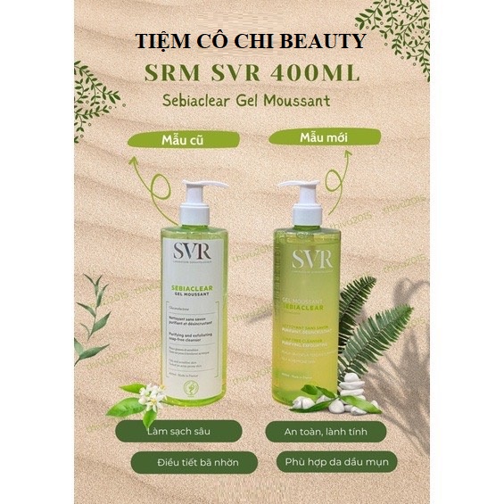 Sữa rửa mặt SVR Sebiaclear Gel Moussant cho da dầu mụn sạch sâu thông thoáng lỗ chân lông