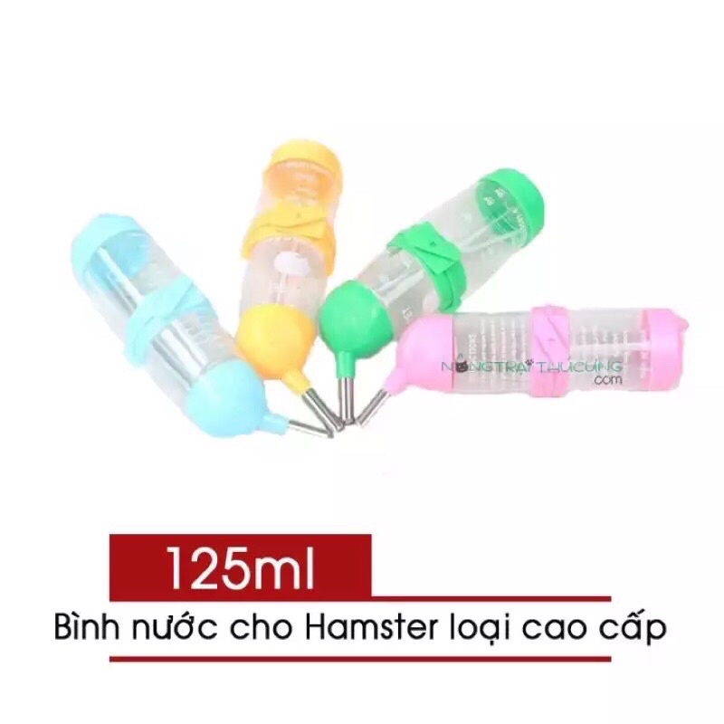 Bình Nước Bi 80ml 125ml 250ml hamster thỏ bọ nhím sóc