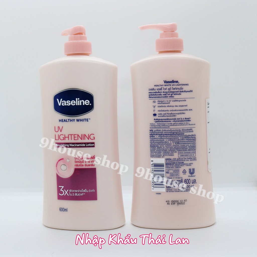 (570ml) 01 Chai Dưỡng Thể Vaseline UV Lightening Thái Lan | BigBuy360 - bigbuy360.vn