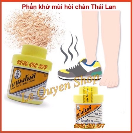 [Hàng chính hãng] Phấn khử mùi hôi chân Yoki Powder Thái Lan 60gr