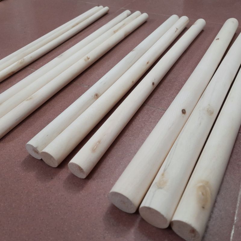 Thanh Gỗ Tròn Dài 50cm Gỗ Bồ Đề