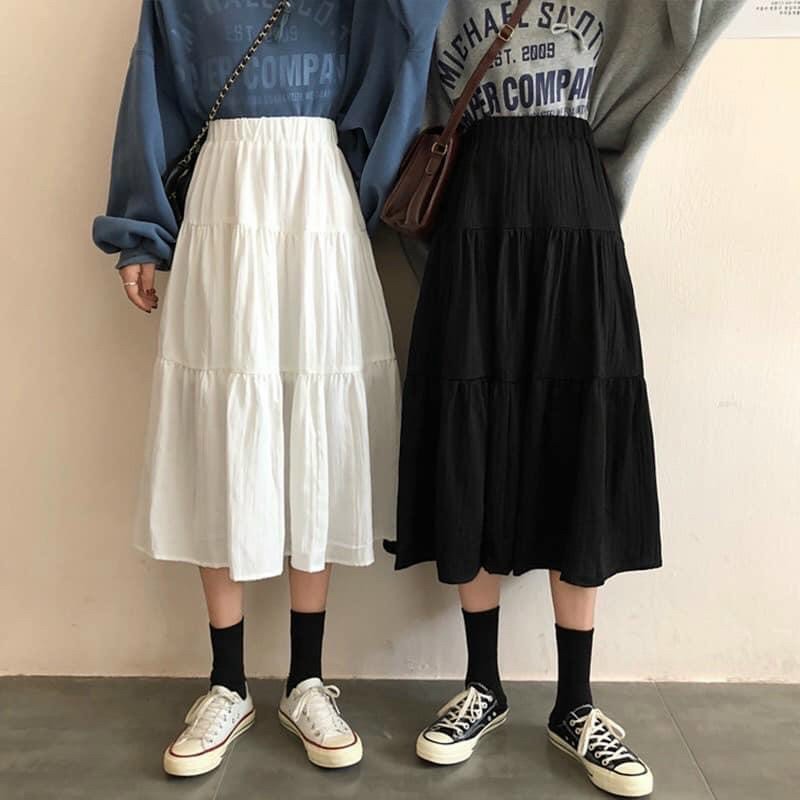 Chân Váy💥𝑭𝑹𝑬𝑬𝑺𝑯𝑰𝑷💥Chân Váy Voan Dài,Váy Xòe-LY STORE