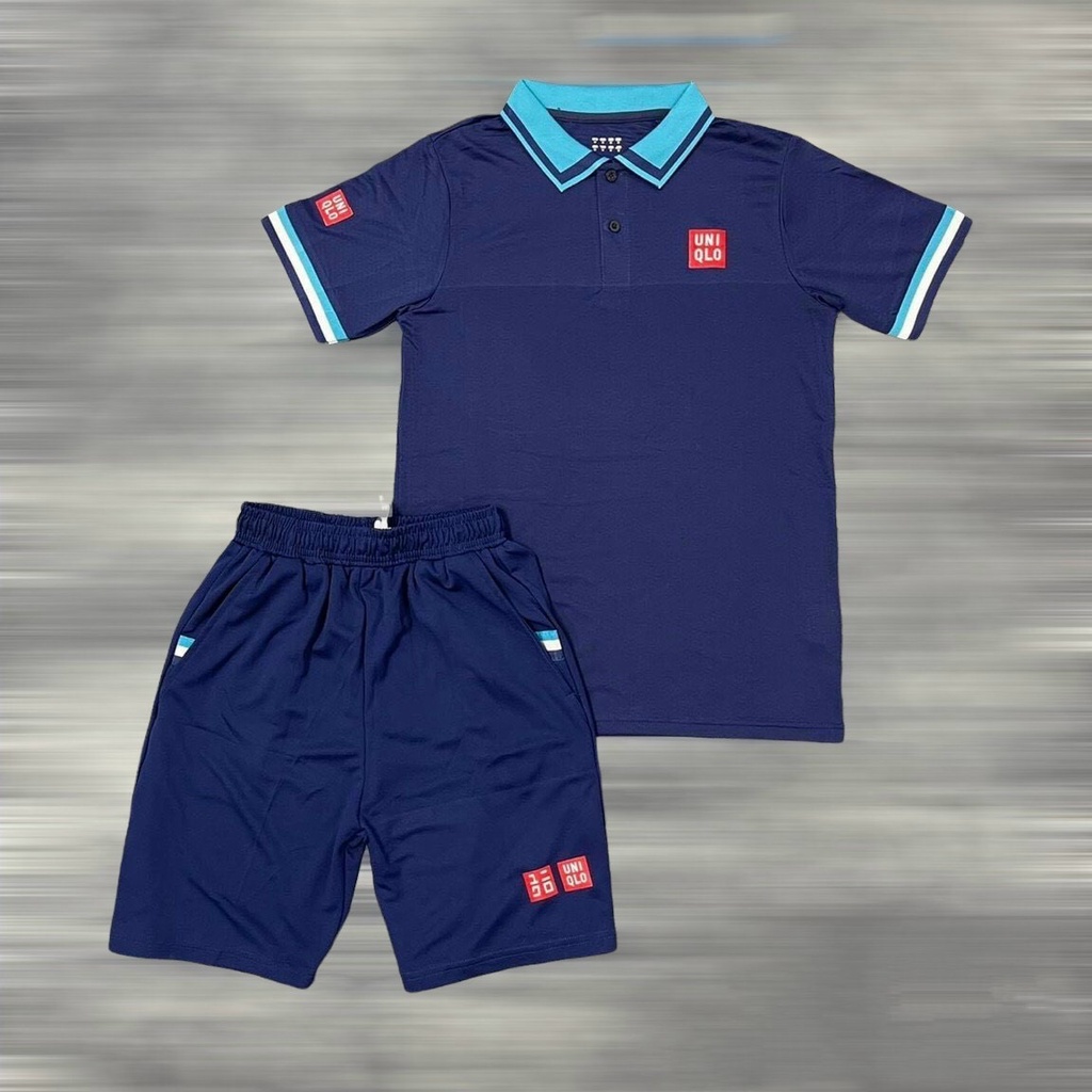 Bộ thể thao nam uni.ql,bộ nam hè tennis mỏng, nhẹ, thấm hút mồ hôi tốt