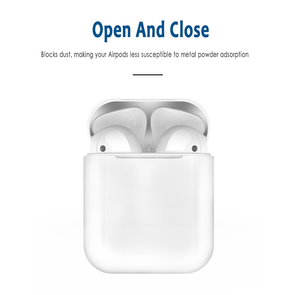 Miếng dán bảo vệ chống bụi/rơi vỡ bằng kim loại siêu mỏng cho AirPods | BigBuy360 - bigbuy360.vn